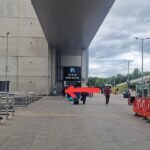 multistore car park Manchester airport t2 2 way to Manchester airport P3 T2 West Multi storey Carpark Sign